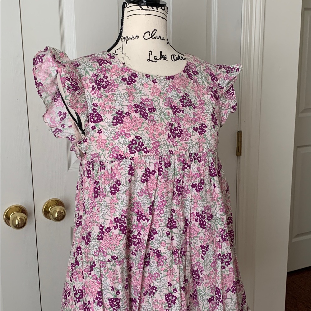 Floral Lavender Tiered Dress